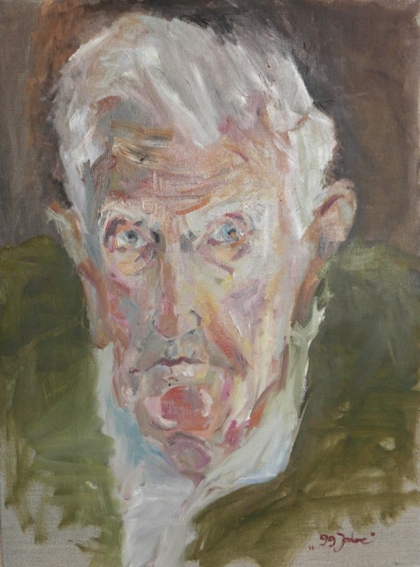 &Ouml;l auf Jute 80 x 60 cm